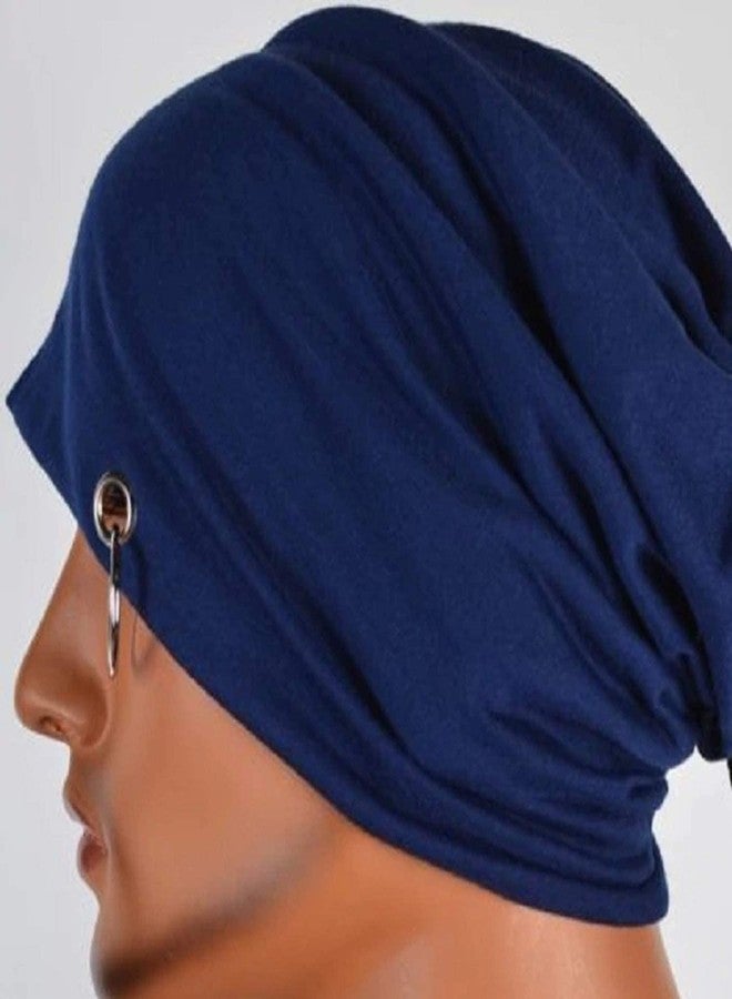 CREATURE Cotton Slouchy Beanie with Ring for Men and Boys (Blue) - Image 3