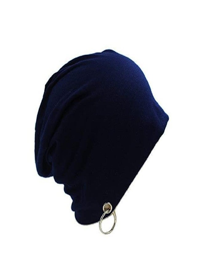 CREATURE Cotton Slouchy Beanie with Ring for Men and Boys (Blue) - Image 1