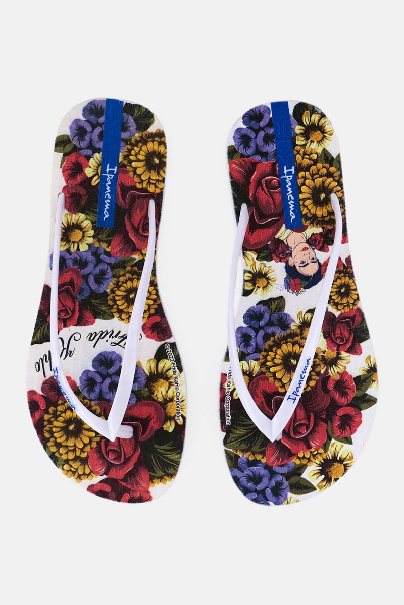 Ipanema Women Frida Kilo Slip On Slippers, White Combo - Image 3
