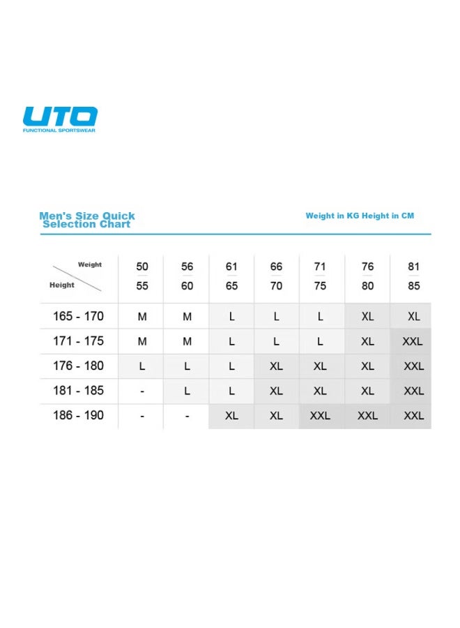 Uto All-terrain Ski Quick-dry Tight-fitting Shirt, Men's Underwear, Compression Shirt, Outdoor Thermal Underwear Set, Royal Blue, L - Image 5