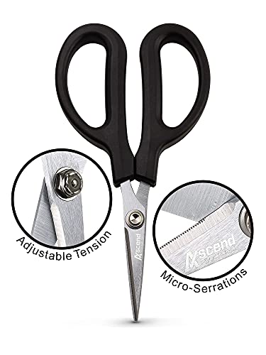 Ascend Tools 6-1/4 inch Carbon Steel Shears - Kevlar, Dyneema, Vectran, Spectra, Technora, Nomex, Innegra, Dacron, Fiberglass, Carbon Fiber, Fiber Optic Kevlar Shears - Image 2