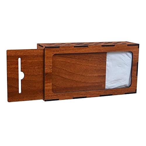 Deskart Wooden Tissue Paper Box | Decorative and Stylish Wooden Tissue Holder Stand for Car, Home, Office Desk, Resturant and Cafeteria (Rectangle) - Image 4