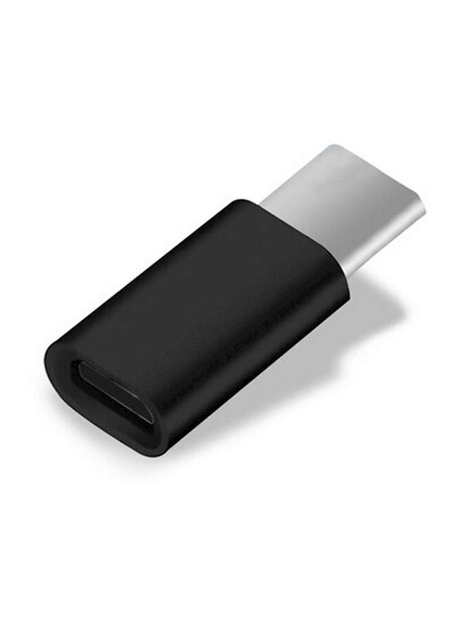 NIBEMINENT USB Type C To Micro Adapter Black/Silver - Image 3