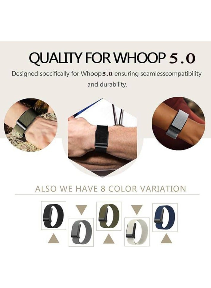 Stretchy Nylon Replacement Band Compatible WHOOP 5.0, One, Peak | Adjustable Wristband Replacement Strap Easy to Use and Perfect for Every Occasion  - Image 3