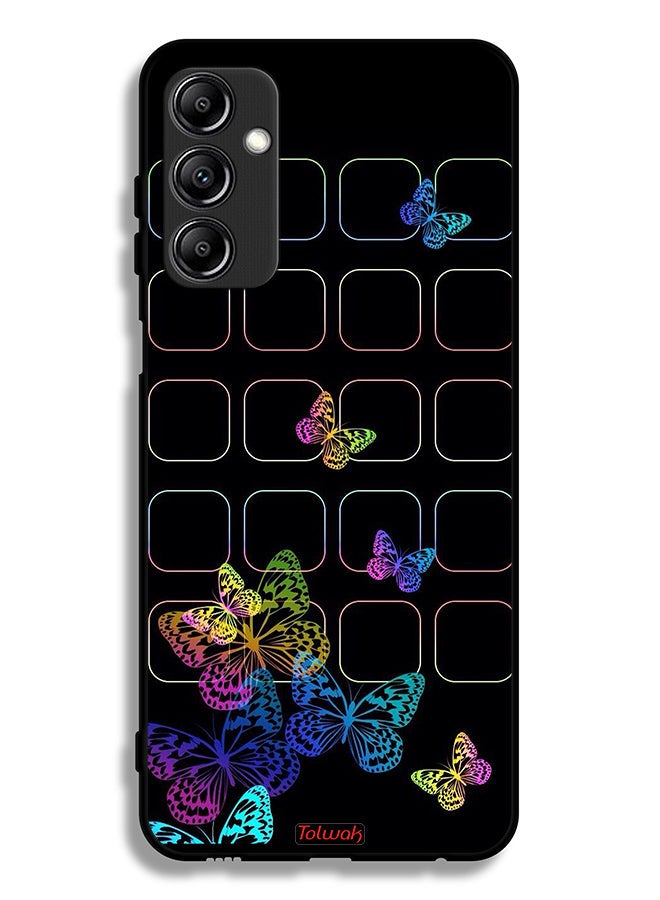 Tolwak Samsung Galaxy A24 4G Protective Case Cover Colorful Butterflies - Image 1