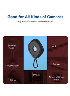 Lemon Hidden Camera Detectors, Infrared Detector, Hotel  Anti-Peeping Tool, Camera Detector, Anti-Monitoring Inspection  for Hotel Bathroom (Black)  - Image 5