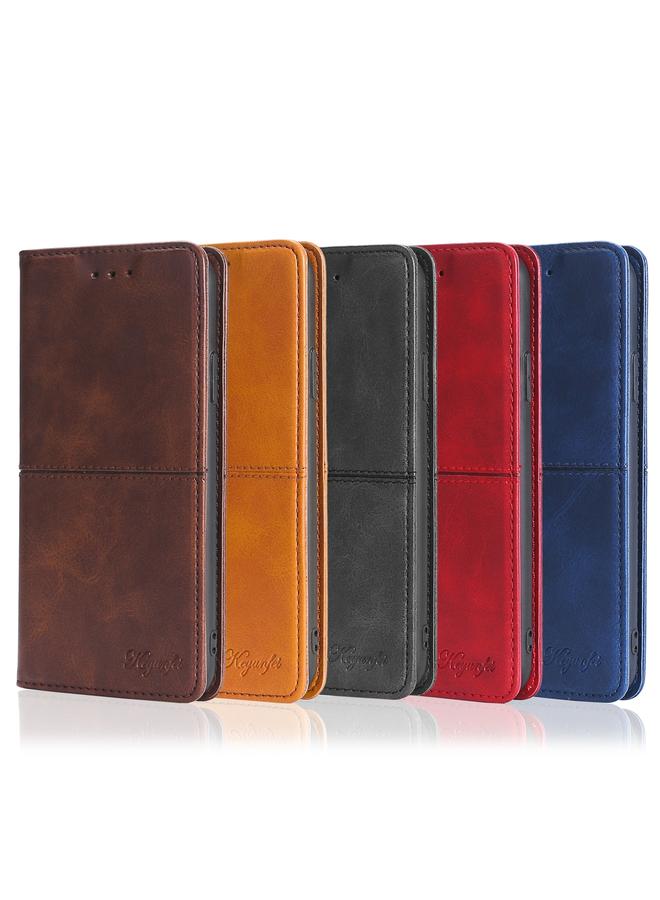 S-TOP Case For Motorola Moto E32 4G Cow Texture Magnetic Horizontal Flip Leather Phone Case - Image 5