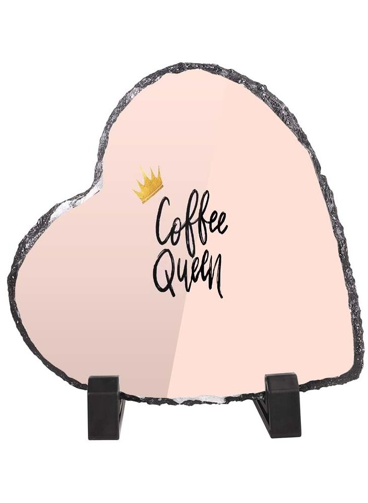 Service Zone Protective Printed White Heart Shape Marble Photo Frame for Table Top Coffee Queen 