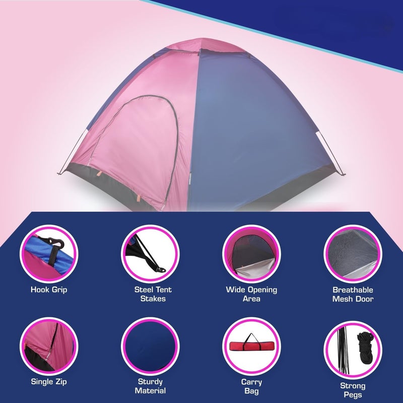 NINEOX 6 Person Waterproof Outdoor Garden Collapsible Tent for Camping,Hiking,Beach &Travelling - Image 2