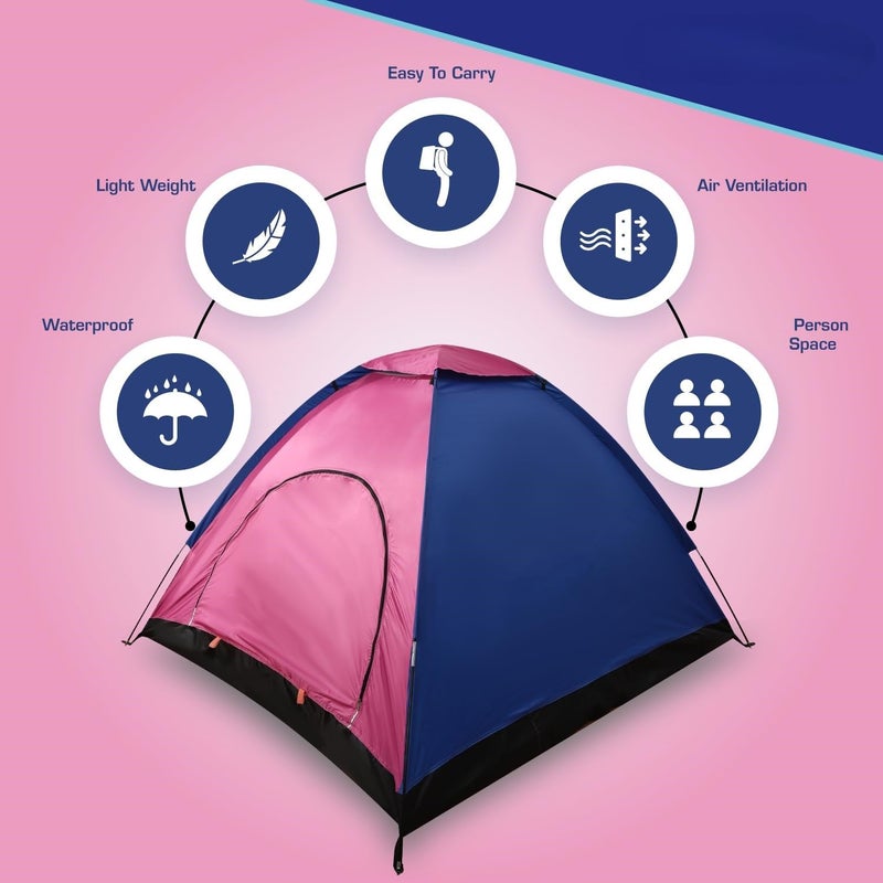 NINEOX 6 Person Waterproof Outdoor Garden Collapsible Tent for Camping,Hiking,Beach &Travelling - Image 3