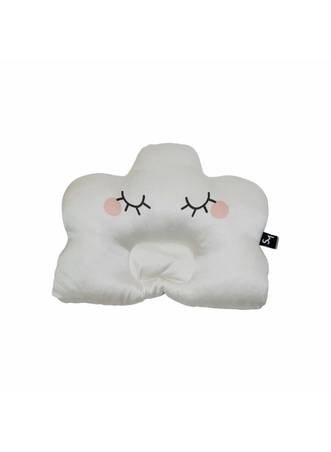 Silk Me 100% Pure Mulberry Silk Baby Pillow 16 Momme - For Neck and Head Support - Soft Cushion Breathable Fabric - Prevents Bald Spots, Hair Loss & Knotting - 0-6 Months - Eye Cloud