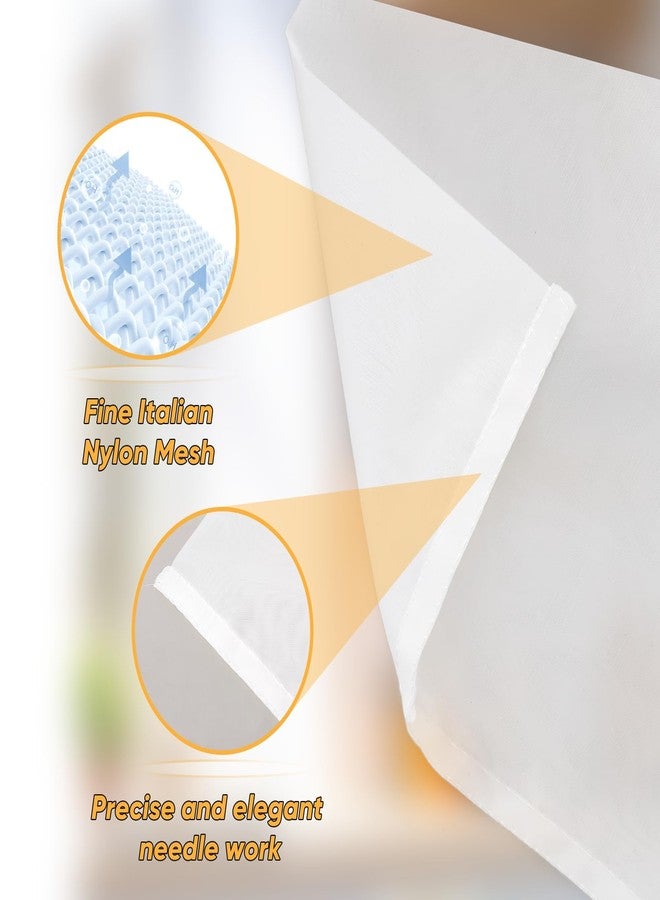 Yolev 6 Pack Nut Milk Bag Reusable Nylon Cheese Cloth Bag for Straining Washable Nut Bag Strainer 12×8 In Fine Mesh Bag Strainer for Straining Fruit Juice Coffee Tea Yogurt Cheese Tofu Cold Brew Filter Bag - Image 5