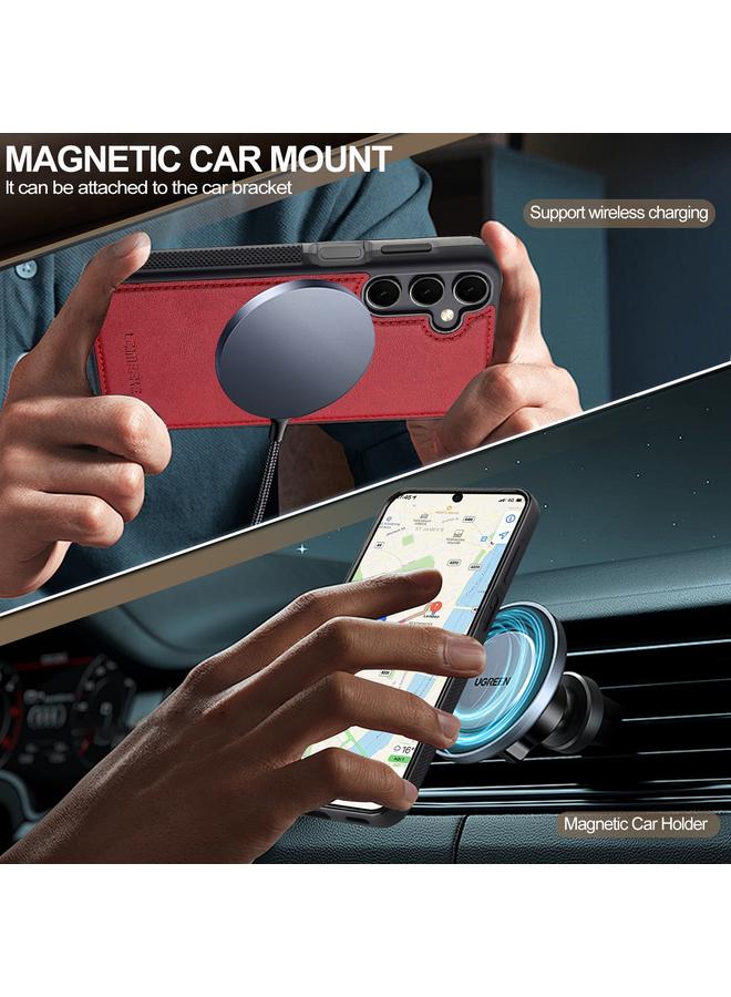 LC.IMEEKE Case For Samsung Galaxy S24 FE 5G L5 Series Detachable RFID Card Bag Magsafe Phone Case - Image 5