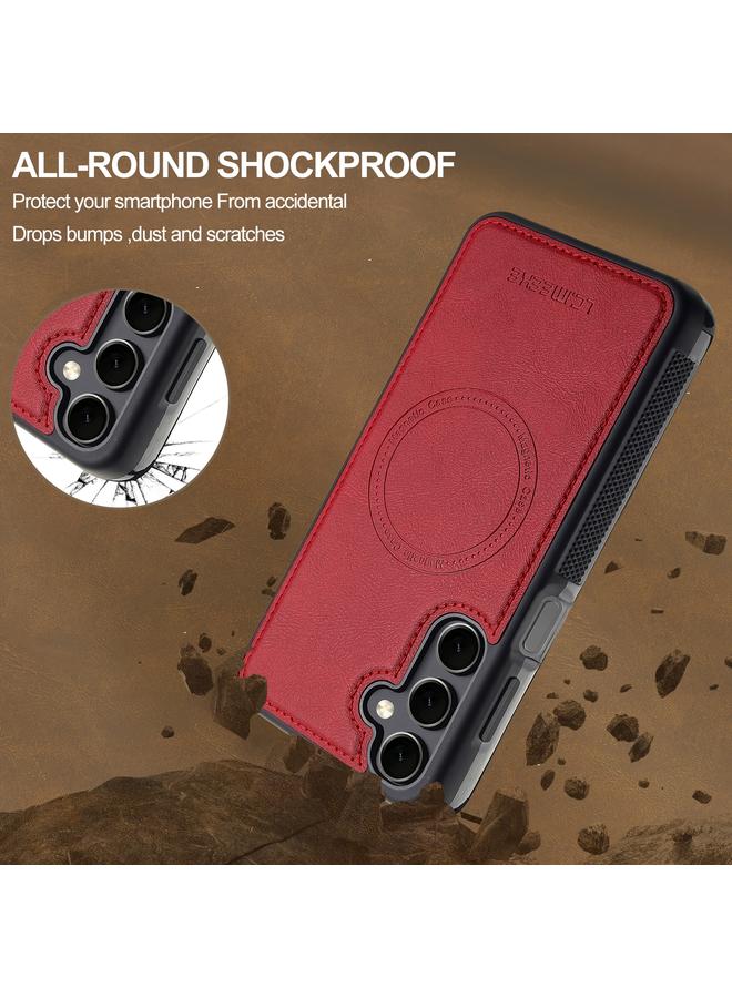 LC.IMEEKE Case For Samsung Galaxy S24 FE 5G L5 Series Detachable RFID Card Bag Magsafe Phone Case - Image 3