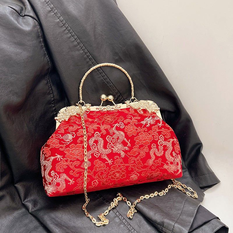 Fashion Banquet Bag Handbag Women'S Style Elegant Chain Shoulder Bag Dress Portable Crossbody Bag - Image 3