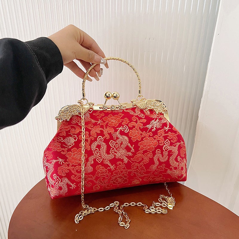 Fashion Banquet Bag Handbag Women'S Style Elegant Chain Shoulder Bag Dress Portable Crossbody Bag - Image 4