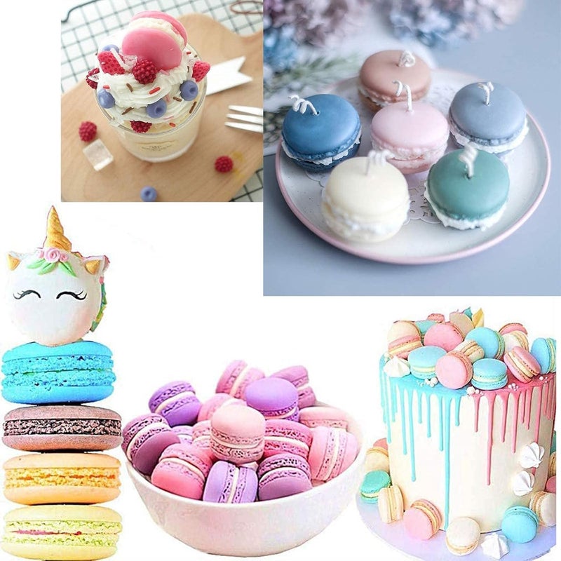 Skytail قوالب سيليكون ماكرون 3D سكاي تايل لصنع الشموع على شكل ماكرون، شموع معطرة، شمع الصويا، حلوى، شمع ذائب، أروماثيرابي، شوكولاتة، زينة كعكة، قوالب كعك DIY، صابون صغير، حرف ريزين، طين. - Image 4