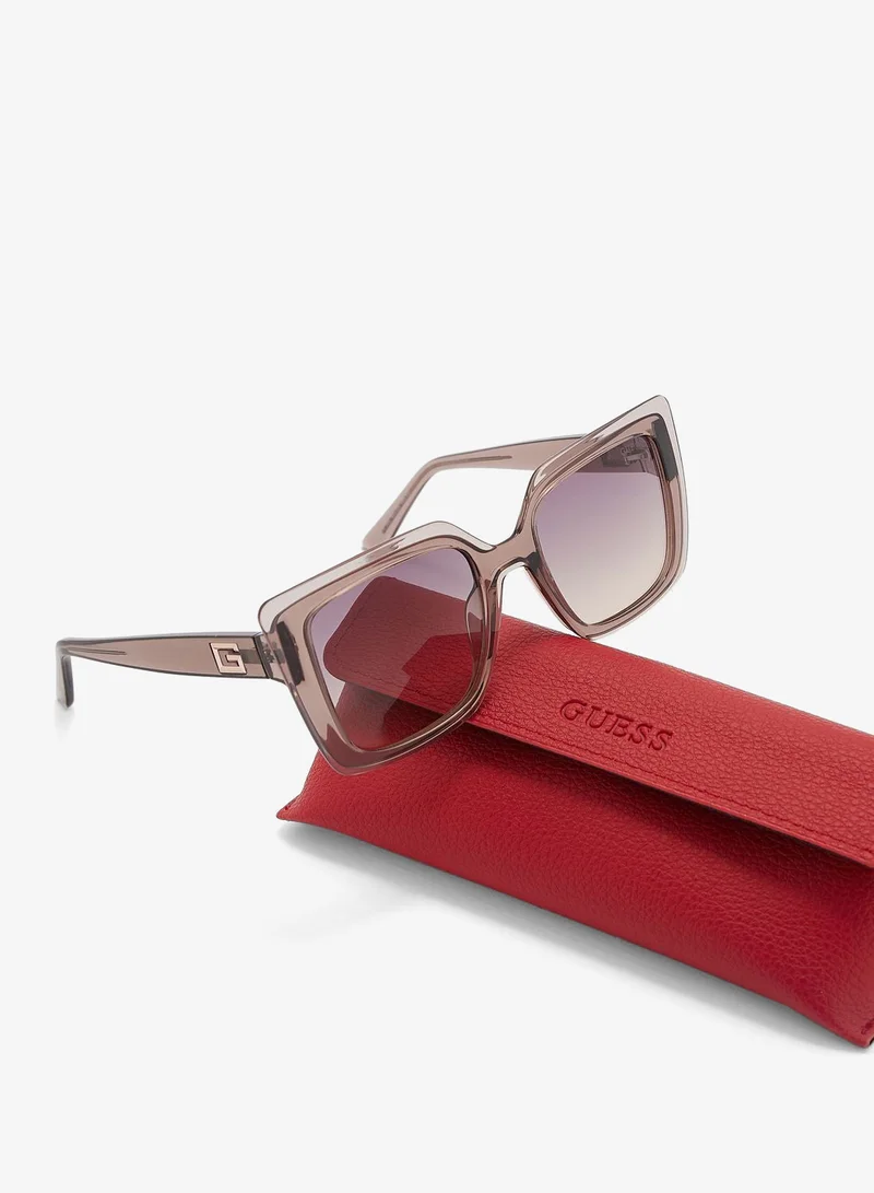 Guess  Gradient Oversized Rectangle Shape Sunglasses for Women | Best Price UAE