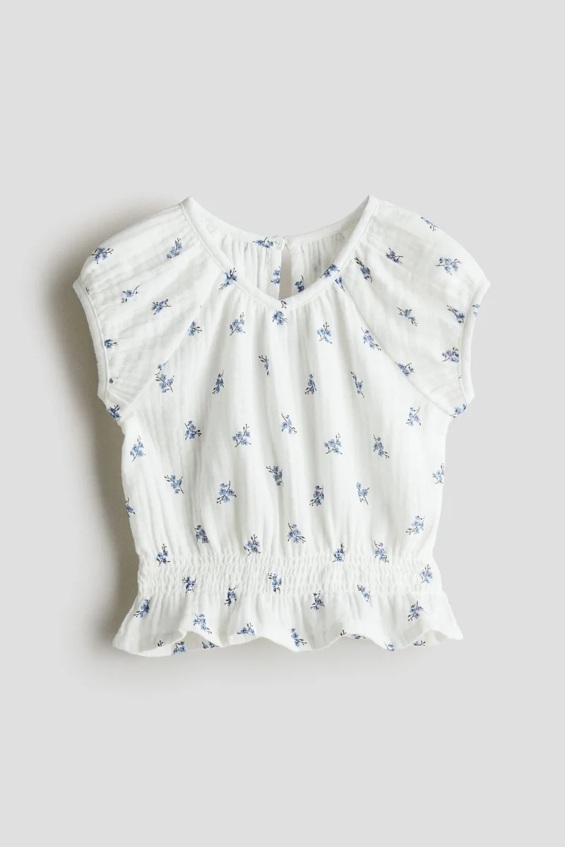 H&M Cotton muslin top