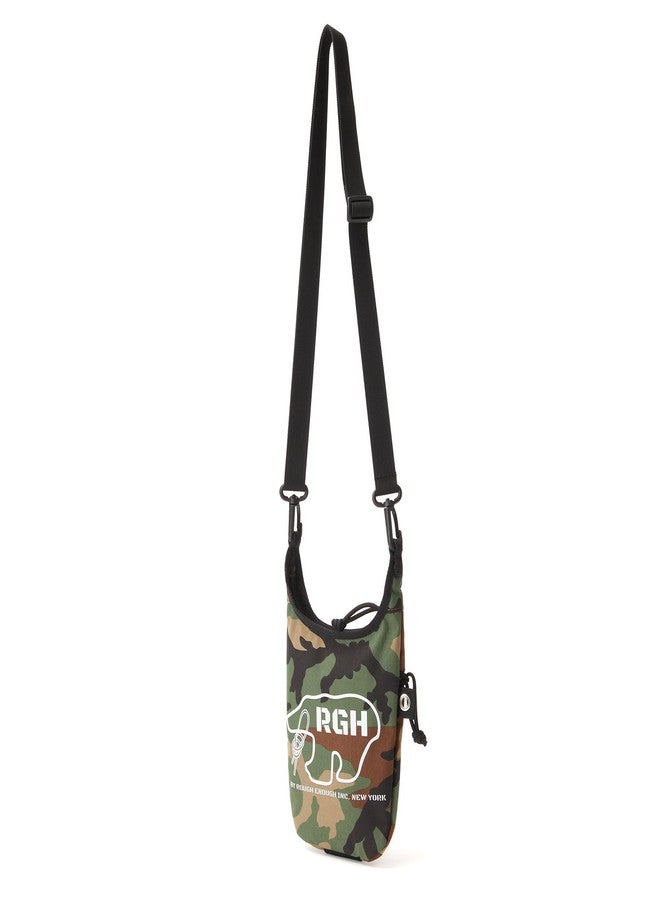 RE ROUGH ENOUGH Rough Enough Small Purse Cell Phone Crossbody Bag for Women Men Preppy Teens, Weather Resistant Cordura, Camo Army Green, Travel Dog Walking EDC - Image 1