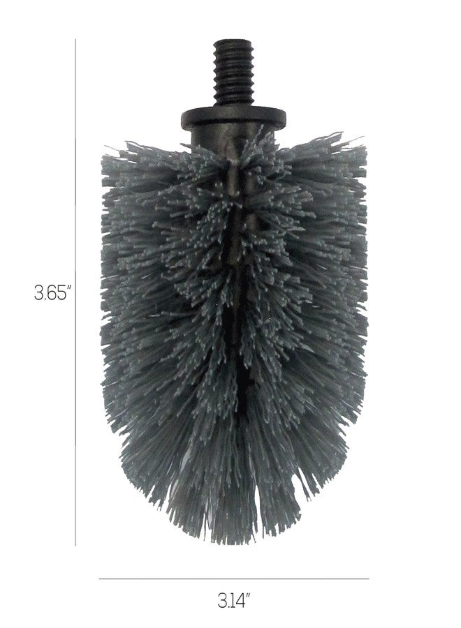 Vigar Toilet Bowl Brush Replacement, 2 Pack Toilet Bowl Brush Head, 3.65-inch x 3.14-inch, Black Toilet Brush Refill for Toilet Bowl Brush and Holder - Image 2