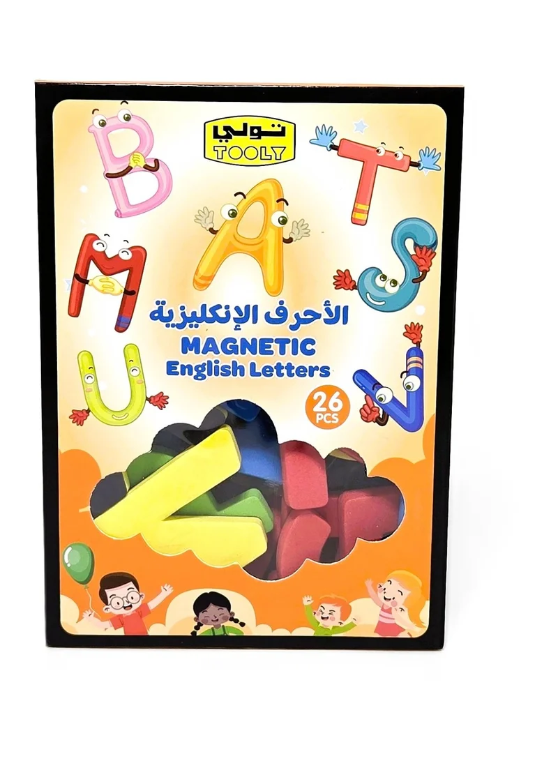 تولي مجموعة حروف إنجليزية مغناطيسية (26 قطعة)