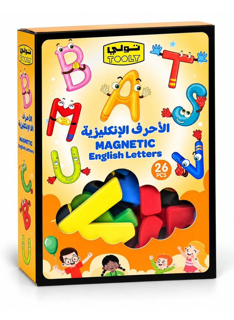تولي مجموعة حروف إنجليزية مغناطيسية المخصصة للسبورة البيضاء(26 قطعة) - Image 1
