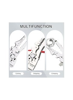 PROMASS promass Multifunctional Wire Stripper Crimper Cable Cutter Pliers, Professional Electrical Wire Stripping Tool, Multipurpose Wire Stripper for Electrical Cable Cutting  - Image 4