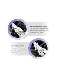 PROMASS promass Multifunctional Wire Stripper Crimper Cable Cutter Pliers, Professional Electrical Wire Stripping Tool, Multipurpose Wire Stripper for Electrical Cable Cutting  - Image 3