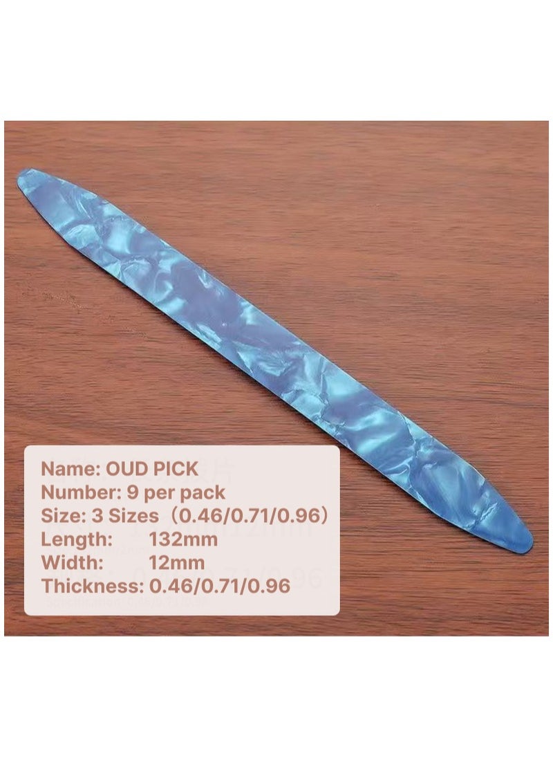 Generic Oud Pick Pack - 9 Pieces with 3 Different Thicknesses, Durable and Flexible  - Image 2