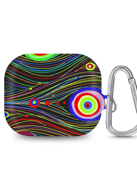 StylePods Case for Airpods 3rd Gen Case With Anti-Lost Keychain - Peacock Eyes