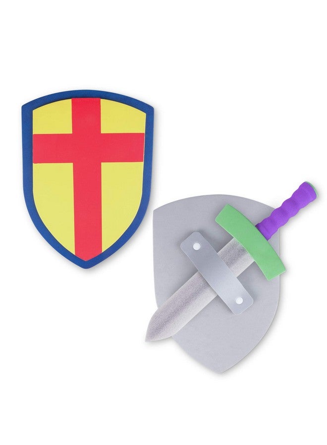 Super Z Outlet Children's Foam Toy Medieval Joust Sword & Shield Knight Set Lightweight Safe for Birthday Party Activities, Event Favors, Toy Gifts - Image 2