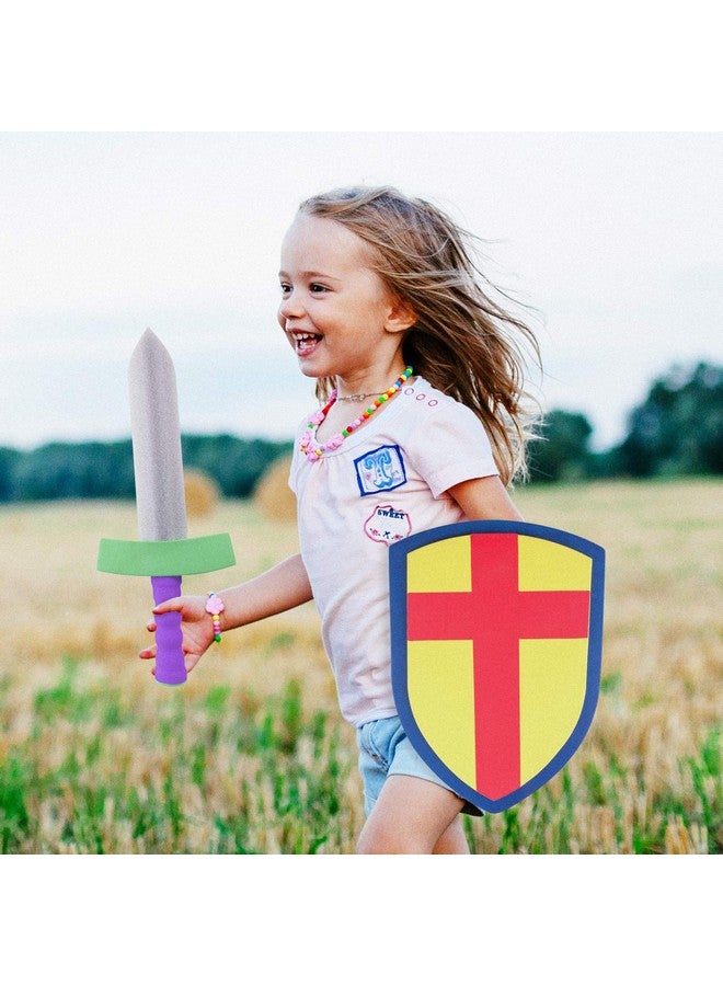 Super Z Outlet Children's Foam Toy Medieval Joust Sword & Shield Knight Set Lightweight Safe for Birthday Party Activities, Event Favors, Toy Gifts - Image 4