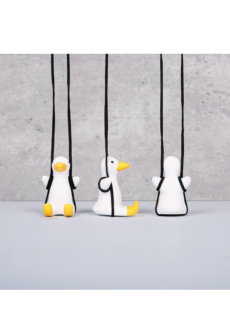 Car Decoration Super Cute Swinging Duck Car Mirror Hanging Ornament Car Interior Accessories - Image 4