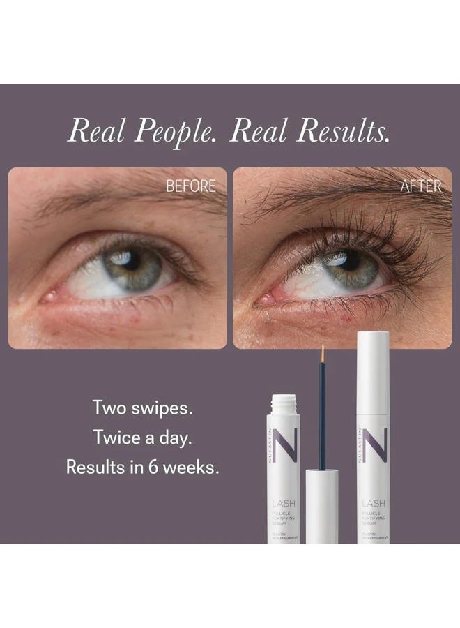 NULASTIN Follicle Fortifying Lash Serum - Clinically Tested Eyelash Enhancing Serum - Nourishes & Repairs to Promote Longer-Looking Lashes - Enriched with Hair-Strengthening Ingredients (2 Count) - Image 3