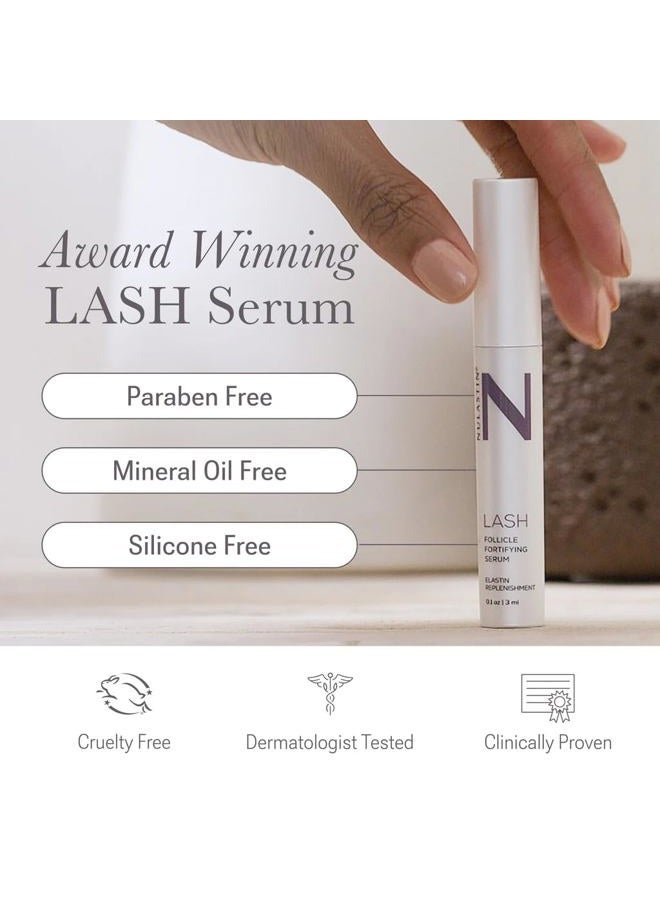 NULASTIN Follicle Fortifying Lash Serum - Clinically Tested Eyelash Enhancing Serum - Nourishes & Repairs to Promote Longer-Looking Lashes - Enriched with Hair-Strengthening Ingredients (2 Count) - Image 2