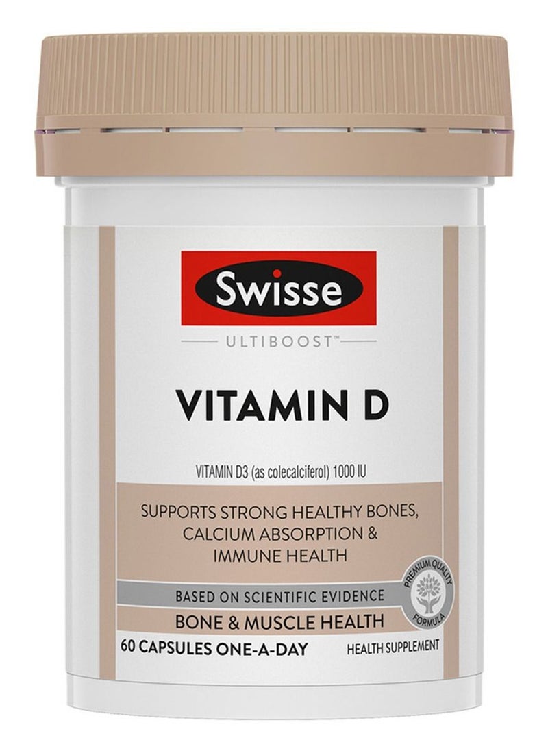 Ultiboost Vitamin D Supports Strong Healthy bones, calcium absorption and immune health, based on scientific evidence, BONE AND MUSCLE HEALTH, 60 CAPSULES ONE A DAY - HEALTH SUPPLEMENT. - pzsku/ZAD4EDC3AD11EC01519B8Z/45/_/1672630935/155591e0-c00a-4cf9-afd8-fc58a5caf584