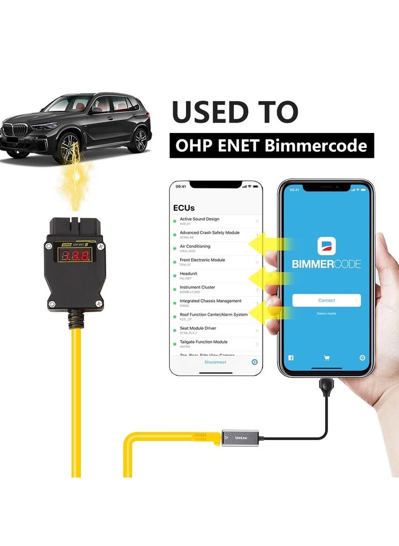 GODIAG Gt109 Doip Enetwith Voltage Display for Diagnosis Programming Coding for Bmw Benz Vw Audi Many More Obd2 Dealer Diagnostic Interface  - Image 2