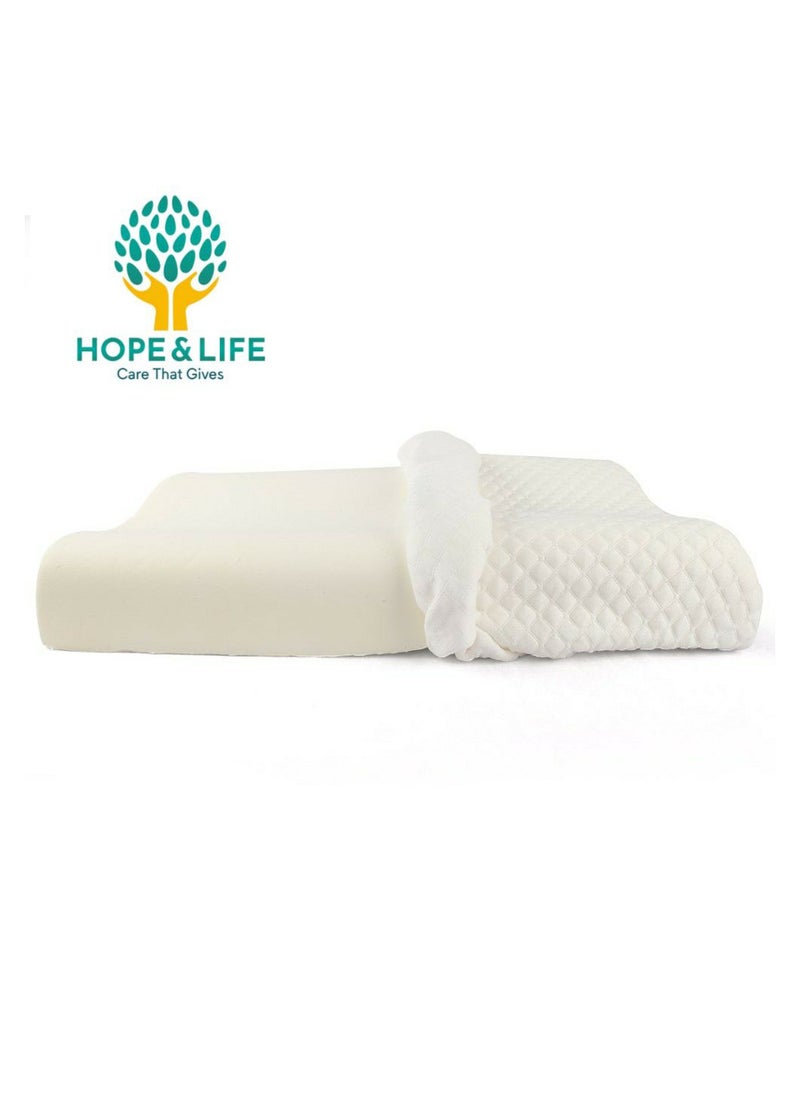 Hope And Life - Memory Foam Contour Pillow Provides Proper Neck and Neck Support - 60*35*9/11cm - Image 1