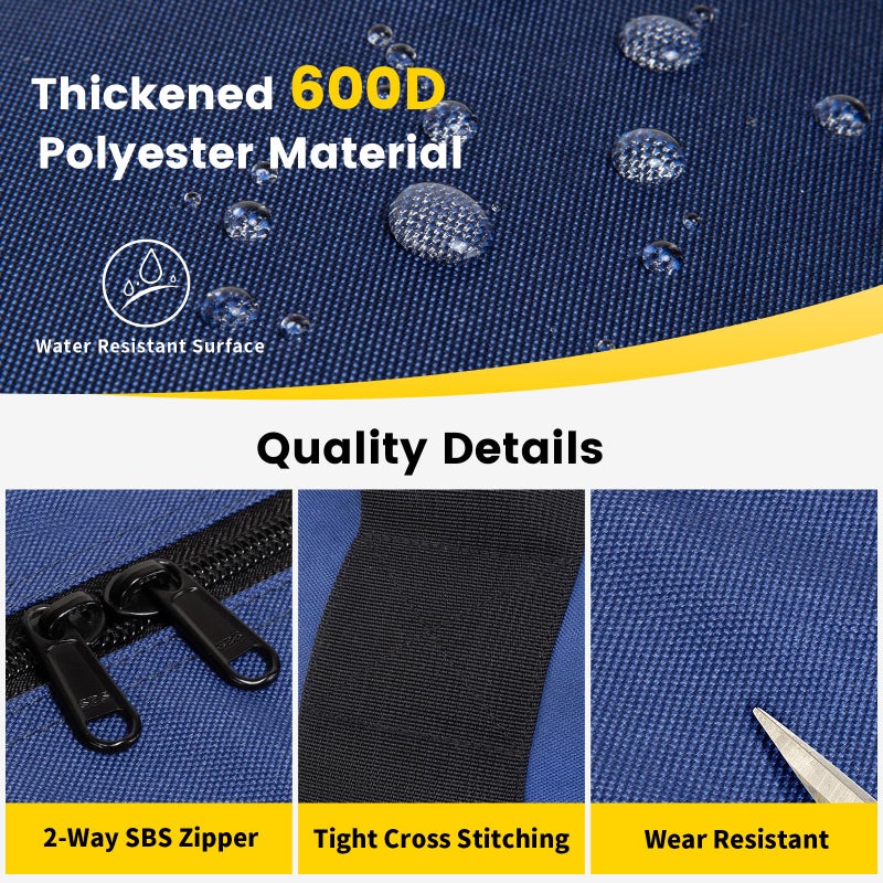 Vorspack Extra Large Duffle Bag for Travel - 150L Duffel Bag for Men Gear Bag for Storage Foldable Weekender Bag for Overnight Camping - Blue - Image 4