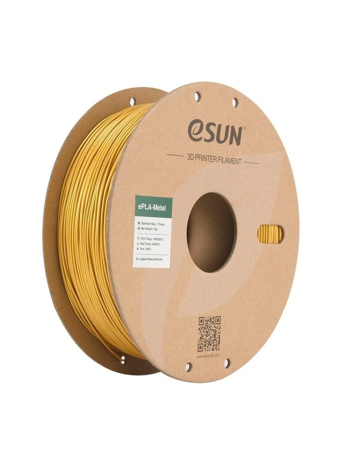 إي صن eSUN ePLA-معدن ذهبي 1.75 ملم، 1 كجم/ رول - Image 1