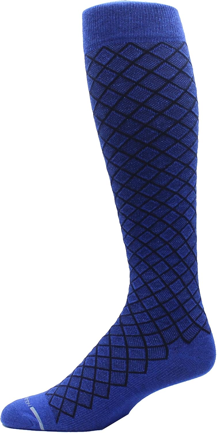 Dr Motion 4 Pairs Men's Athletic Traveler Graduated Compression Knee High Socks - Image 2