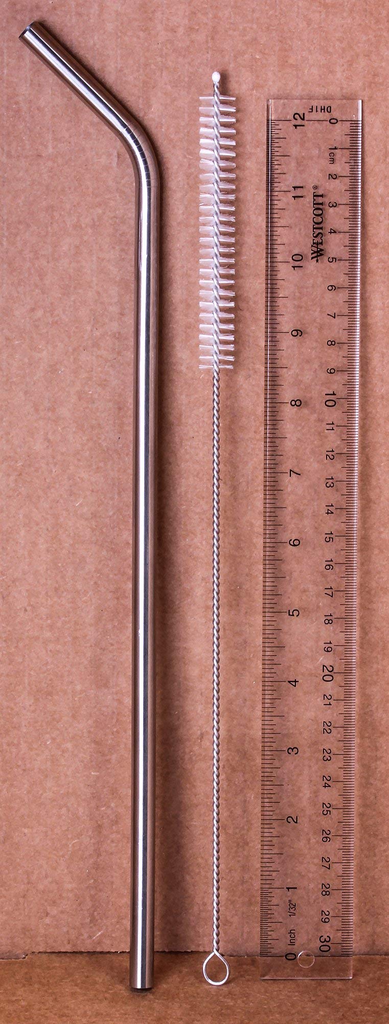 CocoStraw 4 JUMBO 14" Stainless Steel 100 oz Straw + 4 Silicone Tips HUGE SUPER LONG Drinking Wide Insulated Whirley Travel Mug FOAM Truck Stop Cup (4 Jumbo Straws) - Image 4