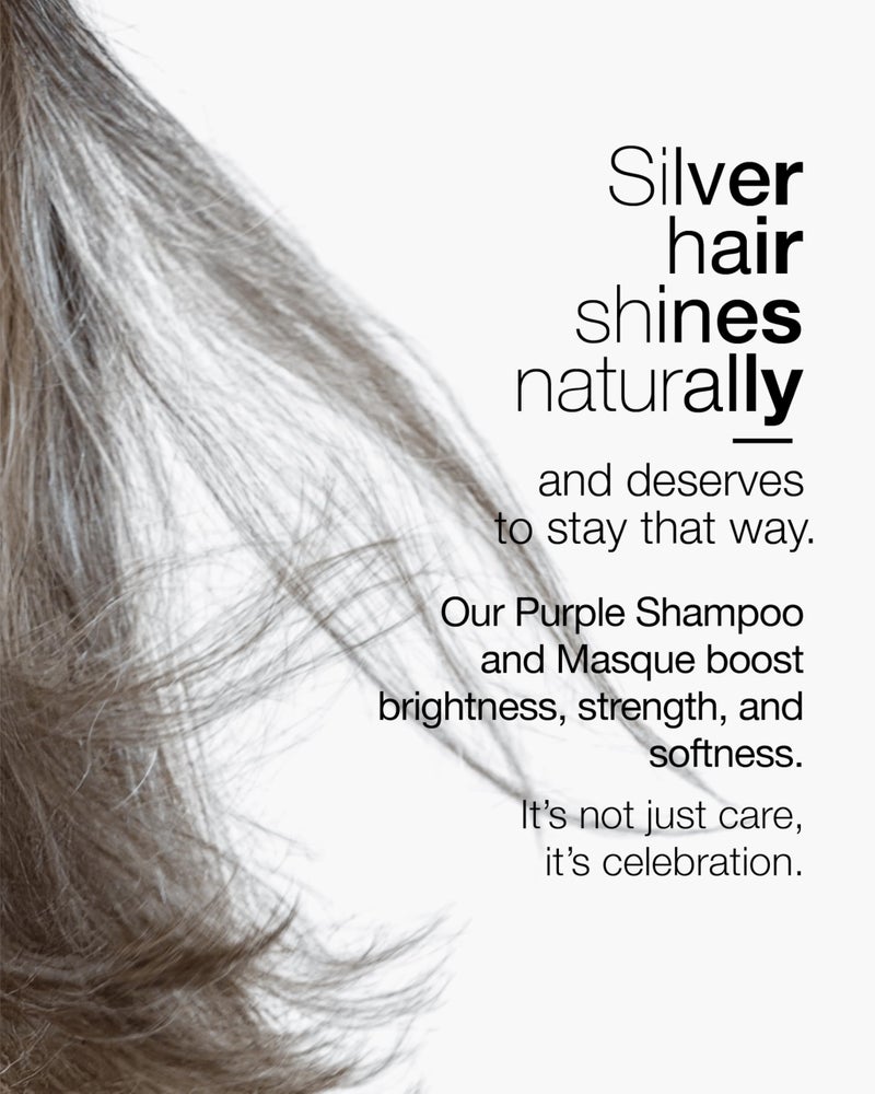 Better Not Younger Silver Lining Purple Shampoo for White & Gray Hair for Women Over 40 - Brightening & Toning Formula Neutralizes Yellow & Brassy Tones â€“ Volumizing & Nourishing - 8.4 fl oz - Image 5