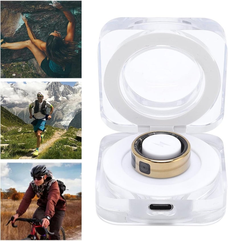 Zopsc Smart Fitness Ring, Stainless Steel IP68 Waterproof Tracker with Multiple Sports Modes for Running, Climbing - Image 5