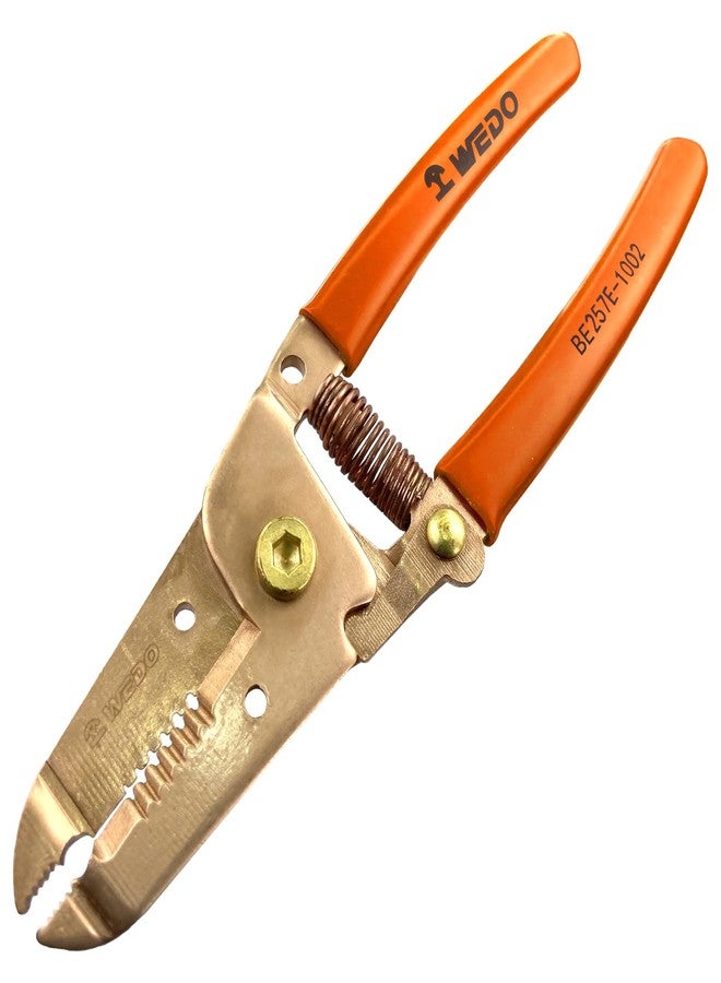WEDO Wire Stripper,Non-Sparking Wire Cutter,20-30 AWG Solid,Beryllium Copper,6-Inch Wire Stripper Tool,DIN Standard, BAM Certificate,Wire Cutter Stripper With Non-slip Handle - Image 1