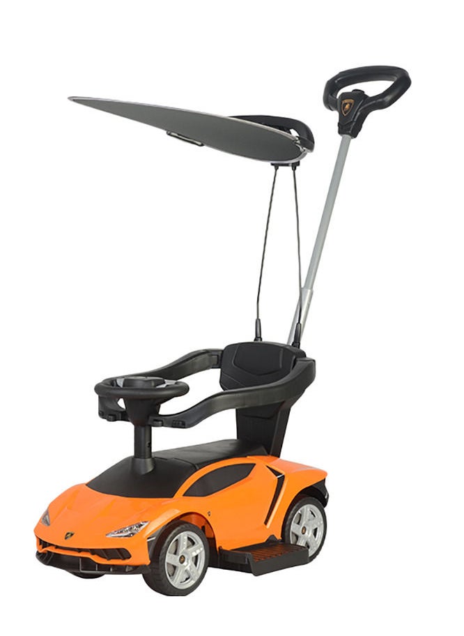 FACTUAL TOYS Lamborghini Centenario Canpoy Hanle Pusher Car - Orange  - Image 3