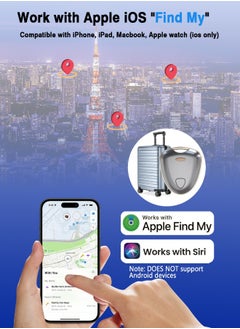 Beauenty Item Locator, Security SmartTag Works with Apple Find My (iOS only), Phone Finder, Key Finder Compatible with iPhone iPad iWatch Mac, Bluetooth Tracker for Keys Wallets Belongings(Gray-1pcs)  - Image 2