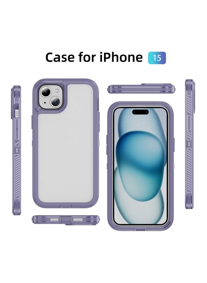 S-TOP Case For iPhone 15 Guard Frosted Double Layer Phone Case - Image 2