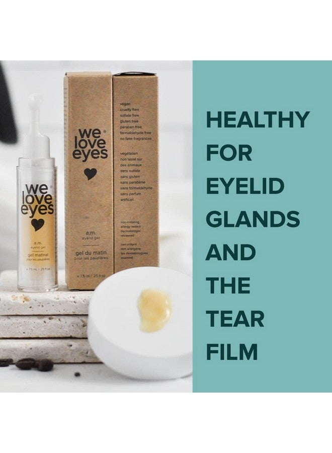 We Love Eyes A.M. Eyelid Gel For Puffy Eyes Fine Lines Under Eye Bags. Healthy For Your Eyes. Botanical & Vegan Ingredients. - Image 2